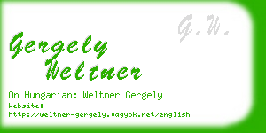 gergely weltner business card